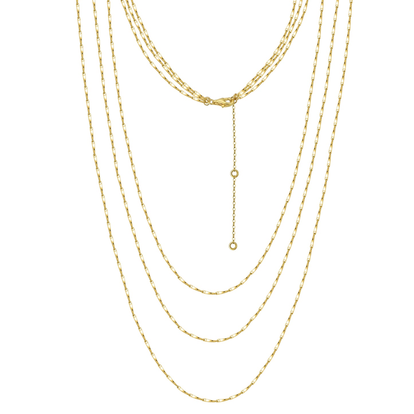 Triple Strand Twisted Link Chain