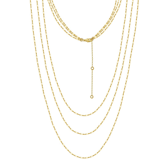 Triple Strand Twisted Link Chain