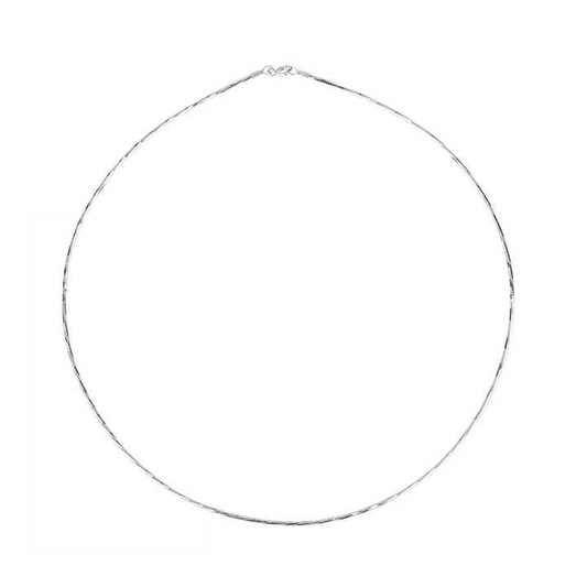 diamond cut omega chain, twisted omega chain, omega choker