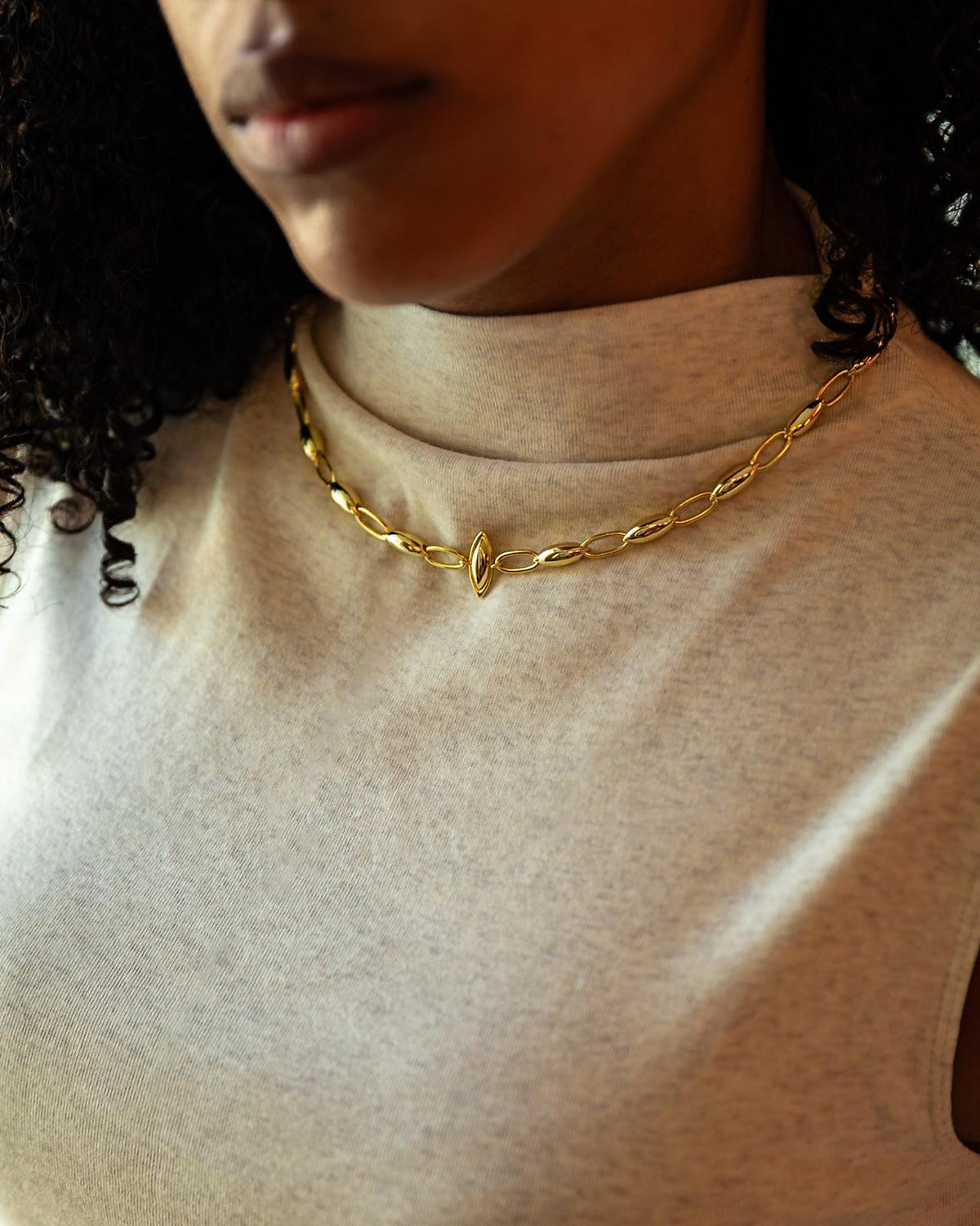Marquise Link Necklace