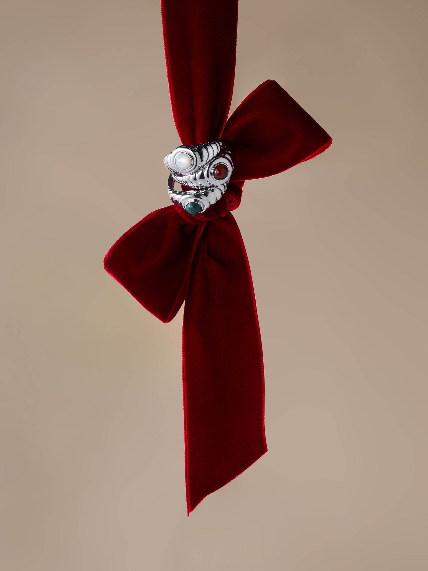 AURORA ORBIT RING — GARNET