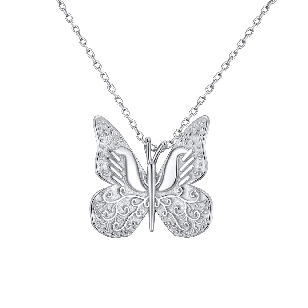 Monarch Butterfly Pendant Necklace