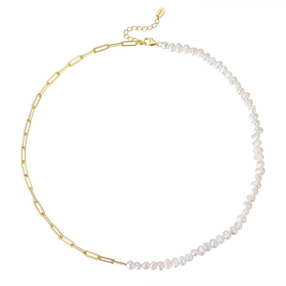 Pearls + Chain Necklace
