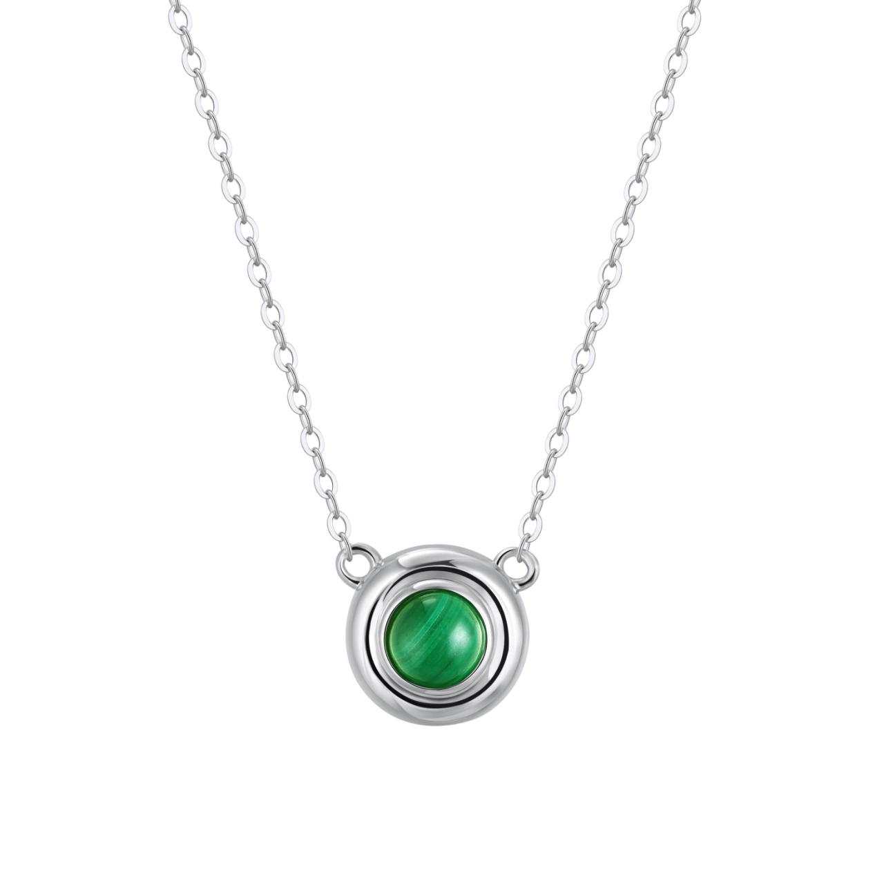 AURORA ORBIT PENDANT — MALACHITE
