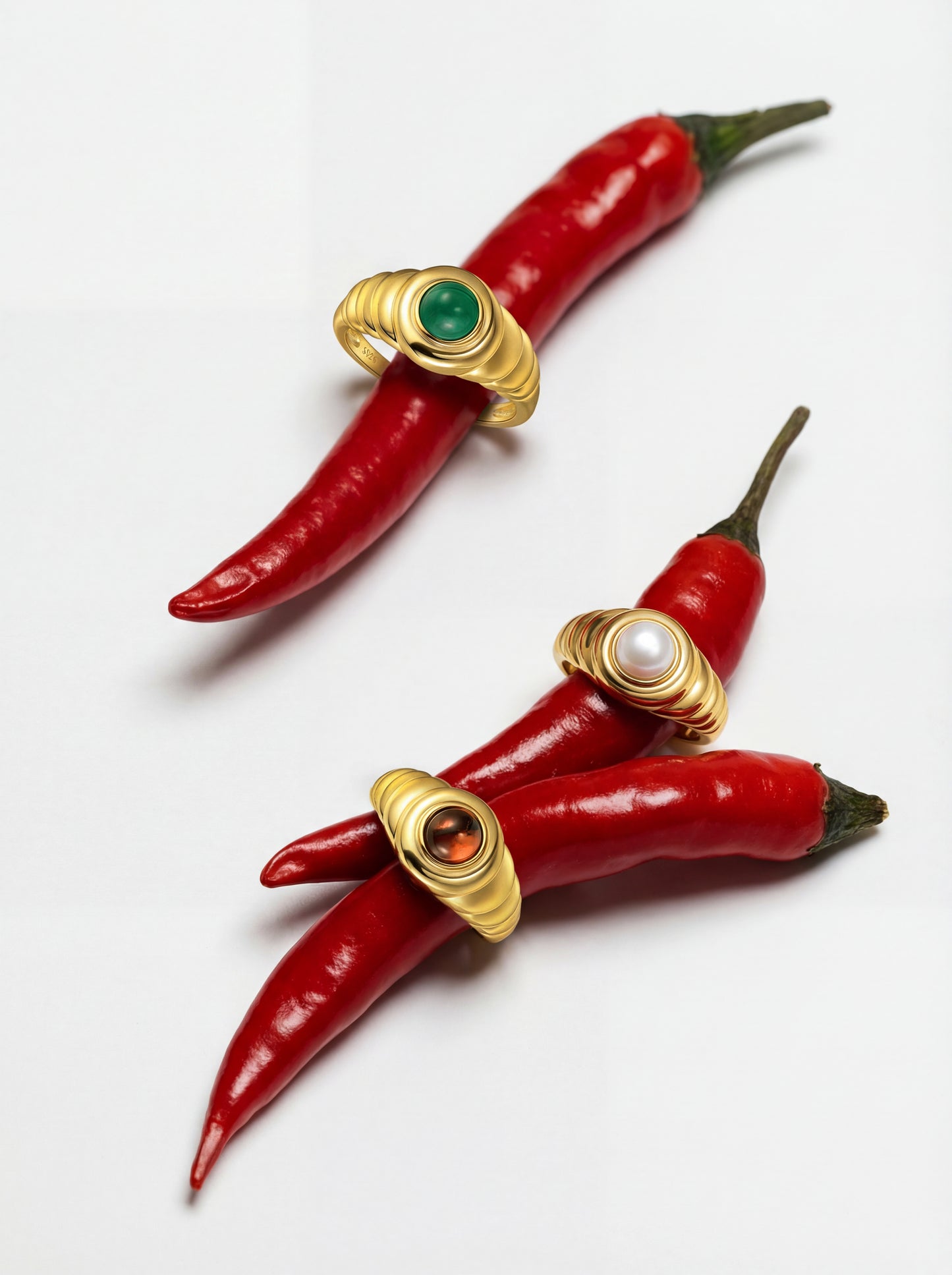 AURORA ORBIT RING — MALACHITE