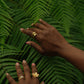 Twin Waterdrop Cocktail Ring