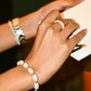 Golden Axis Pearl Bracelet