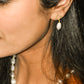 Golden Axis Pearl Drop Earrings