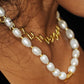 Golden Axis Link Necklace