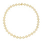 Golden Axis Link Necklace 18k gold filled brass geometric diamond-shaped chain with toggle clasp, 20 inch length.
