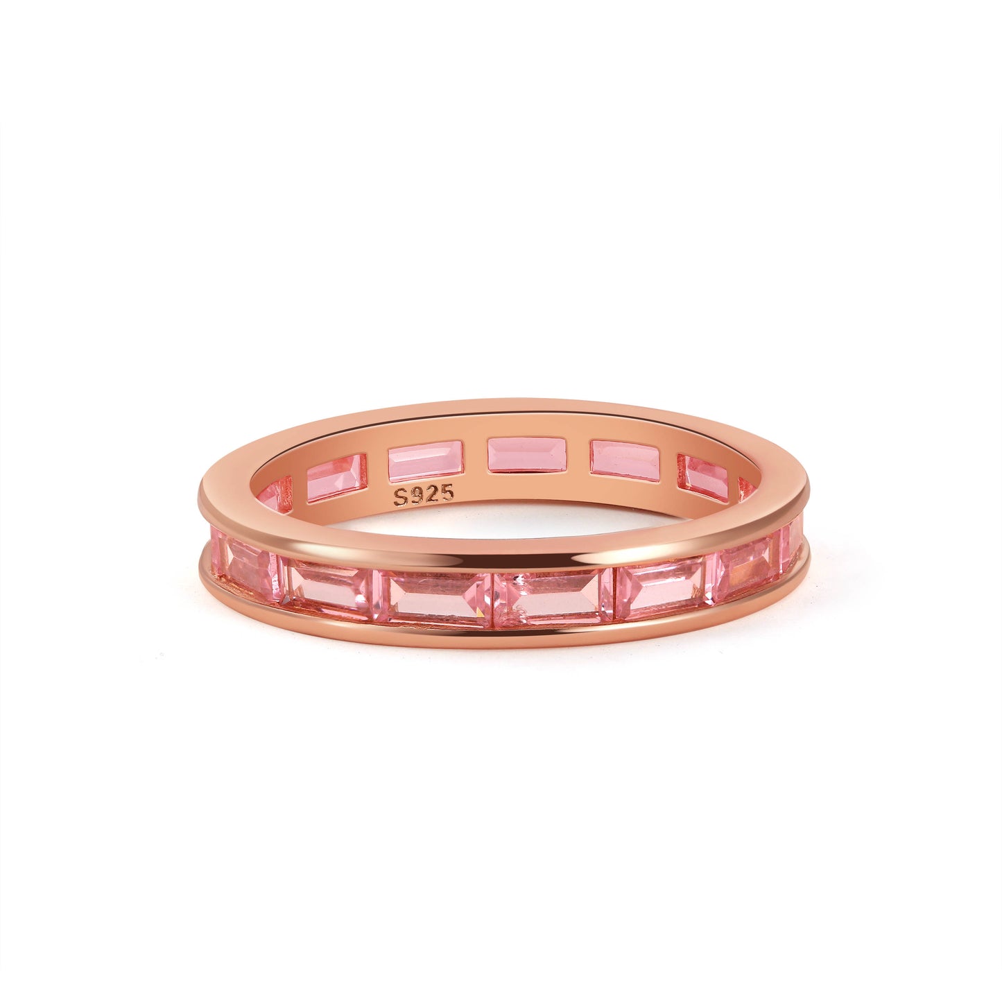 Make it PINK! Rose Gold and Pink Cubic Z Stacking Band