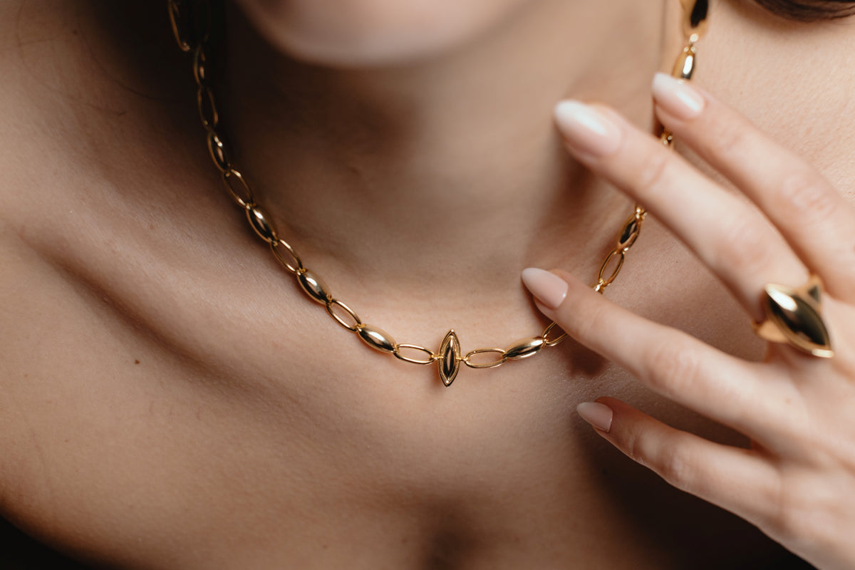 Marquise Link Necklace