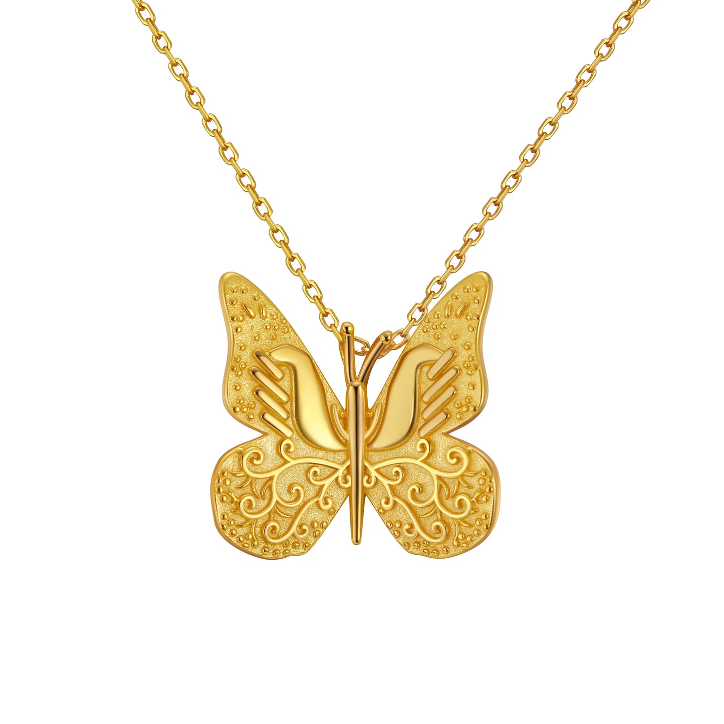 Monarch Butterfly Pendant Necklace